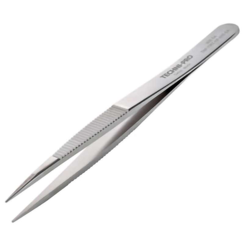 High Precision Tweezers, Style 00, AntiAcid/Anti-Mag, SS, Thick, 4.7"